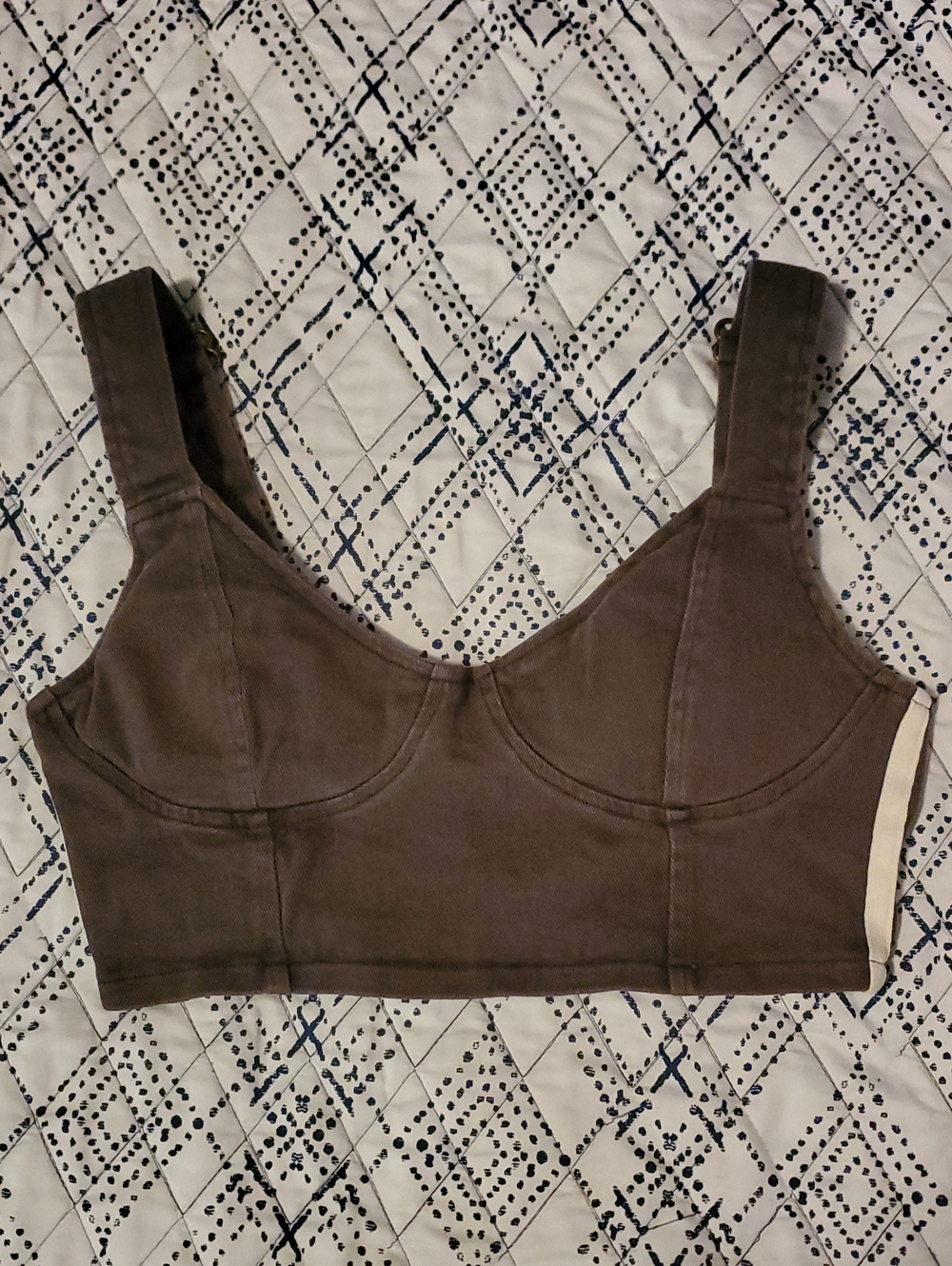 Sporty Purple Mauve Crop Sweetheart Neckline Bustier Top
